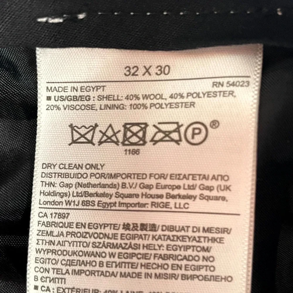 Banana Republic Tailored Slim Fit Dress Pants Mens 32x30 Wool Minimalist Oﬃce